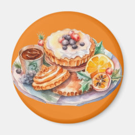 水彩甘いお菓子 マグネット