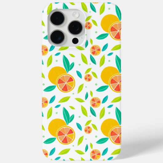 水彩甘いオレンジ柄 Case-Mate iPhoneケース (裏面)