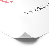 水彩甘いハートレターウェルカムベビーシャワー ポスター (角)