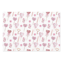 水彩甘いハート模様