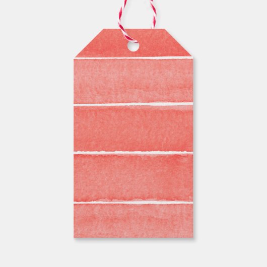 水彩甘いピーチファースト誕生日 ギフトタグ (裏面)