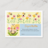 水彩甘くて可愛い赤ちゃんシャワー エンクロージャーカード (正面)