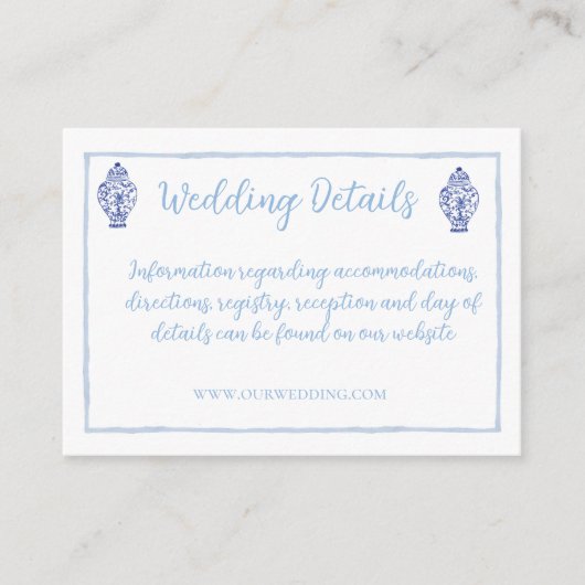 水彩生姜ジャガーモノグラムクレスト,チノイスリー エンクロージャーカード (正面)