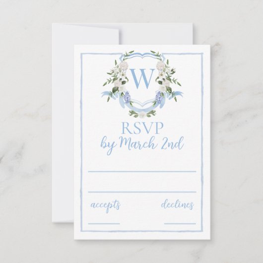 水彩生姜ジャガーモノグラムクレスト,チノイスリー 出欠カード (正面)