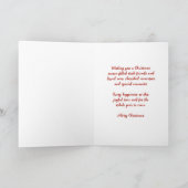 水彩甥と家族メリークリスマスカード シーズンカード (内部)