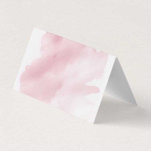 水彩用モノグラムピンク折り畳みテント 名刺 (裏面)
