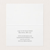 水彩用モノグラムピンク折り畳みテント 名刺 (内部フラット)