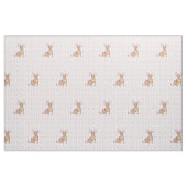 水彩画および足のプリントのかわいいチワワの子犬 ファブリック (ファットクウォーター)