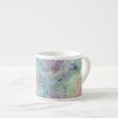 水彩画からの抽象的なフリーハンドのスケッチ エスプレッソカップ (正面右)