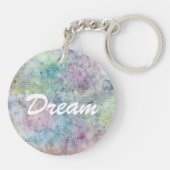 水彩画からの抽象的なフリーハンドのスケッチ キーホルダー (裏面)