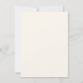 水彩画かわいいキノコと花 案内状 (裏面)