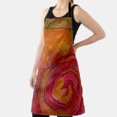 水彩画かわいらし画抽象芸術 エプロン (インサイチュ)