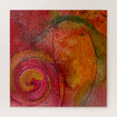 水彩画かわいらし画抽象芸術 ジグソーパズル (横)