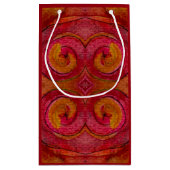 水彩画かわいらし画抽象芸術 スモールペーパーバッグ (裏面)