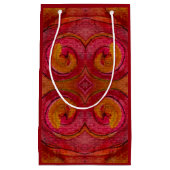 水彩画かわいらし画抽象芸術 スモールペーパーバッグ (正面)