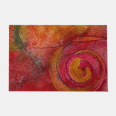 水彩画かわいらし画抽象芸術 ドアマット (正面)