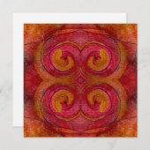 水彩画かわいらし画抽象芸術 ノートカード (正面/裏面)