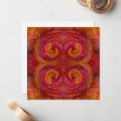 水彩画かわいらし画抽象芸術 ノートカード (正面/裏面インサイチュ)