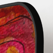 水彩画かわいらし画抽象芸術 ピックルボールラケット (左詳細)