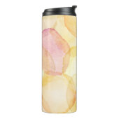 水彩画が付いている設計されていた抽象的な背景 タンブラー (回転左)