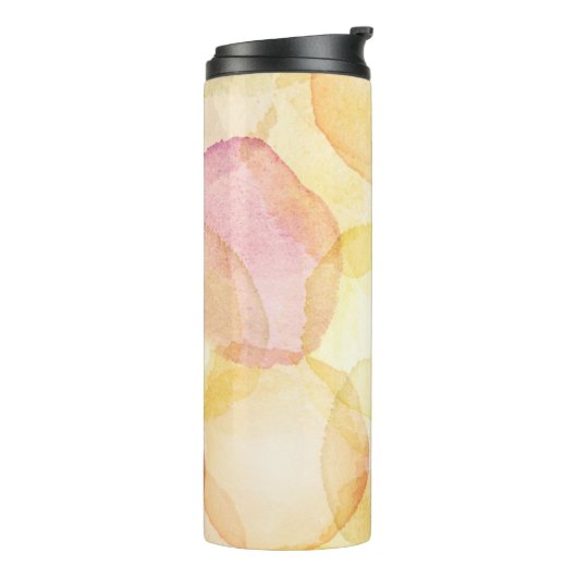 水彩画が付いている設計されていた抽象的な背景 タンブラー (回転左)