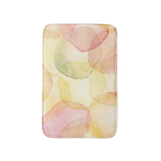 水彩画が付いている設計されていた抽象的な背景 バスマット (正面縦)
