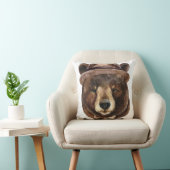 水彩画くまのファッション クッション (椅子)