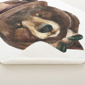 水彩画くまのファッション シェルパブランケット (3/4)