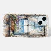 水彩画で描かれた穏やかな海岸の風景 - 窓からの眺め Case-Mate iPhoneケース (裏面 (横))