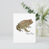 水彩画で描く両生類、爬虫類、昆虫 ポストカード (スタンド正面)