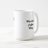 水彩画とインクピーコック コーヒーマグカップ (正面右)