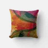 水彩画とインク抽象芸術表現芸術 クッション (正面)