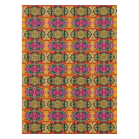 水彩画とインク抽象芸術表現芸術 テーブルクロス (正面)