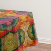 水彩画とインク抽象芸術表現芸術 テーブルクロス (インサイチュ)