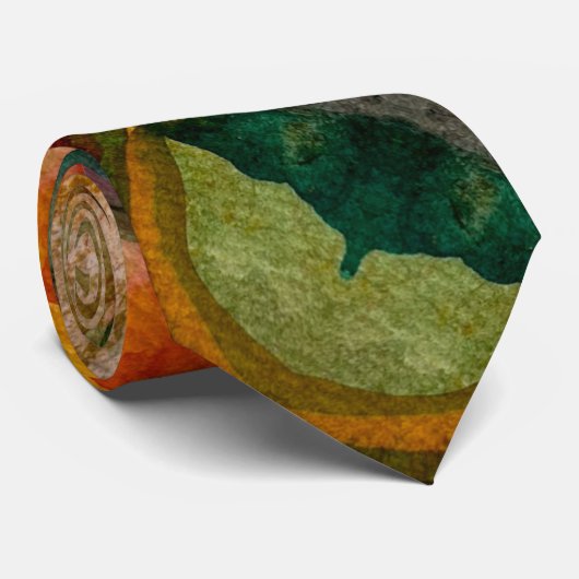 水彩画とインク抽象芸術表現芸術 ネクタイ (ロール)