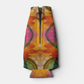 水彩画とインク抽象芸術表現芸術 ボトルクーラー (裏面)