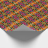 水彩画とインク抽象芸術表現芸術 ラッピングペーパー (角)