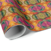 水彩画とインク抽象芸術表現芸術 ラッピングペーパー (ロールコーナー)