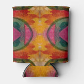 水彩画とインク抽象芸術表現芸術 缶クーラー (正面)