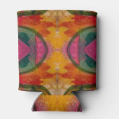 水彩画とインク抽象芸術表現芸術 缶クーラー (裏面)