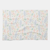 水彩画とシールパターン キッチンタオル (横)