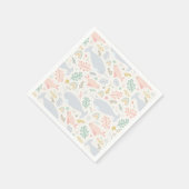 水彩画とシールパターン スタンダードカクテルナプキン (角)