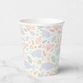 水彩画とシールパターン 紙コップ (右)