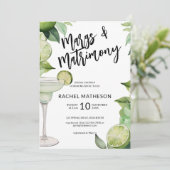 水彩画と結婚ブライダルシャワー 招待状 (スタンド正面)