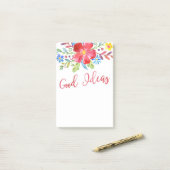 水彩画によってはよいアイディアが開花します ポストイット (デスク上)