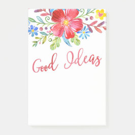 水彩画によってはよいアイディアが開花します ポストイット