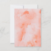 水彩画によってはコンテンポラリーな結婚RSVPカードが開花します 出欠カード (裏面)