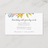 水彩画によってはフェミニンなエレガントが開花します 名刺 (裏面)