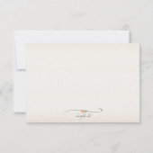 水彩画によってはメッセージカードが開花します 招待状 (裏面)