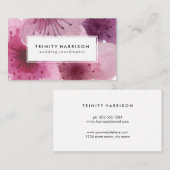 水彩画によっては|花のBohoが開花します 名刺 (正面/裏面)